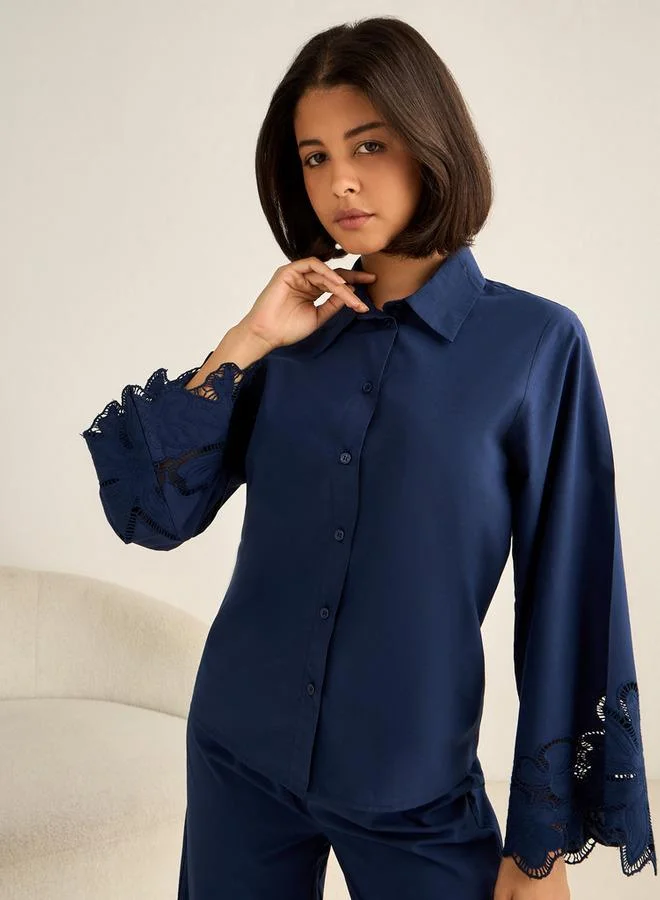 Splash FAV Pyjama Set Button-Down Shirt & Trousers